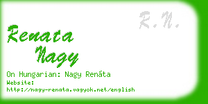 renata nagy business card